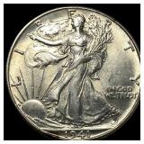 1941-D Silver Walking Liberty Half Dollar GEM BU