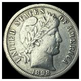 1898-O Silver Barber Dime CLOSELY UNCIRCULATED