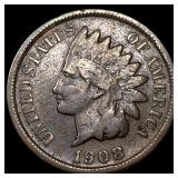 1908-S Indian Head Cent ABOUT UNCIRCULATED