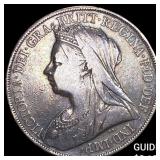 1900 Great Britain Silver 1 Crown KM 783