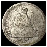 1875 Silver Seated Liberty Quarter NICELY  CIRCUL