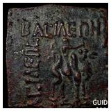 Indo-Scythian Azes I Bronze Hexachalkons