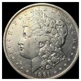 1891-CC Silver Morgan Dollar LIGHTLY CIRCULATED