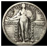 1920-S Silver Standing Liberty Quarter NEARLY UNCI