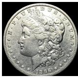 1896-O Silver Morgan Dollar ABOUT  UNCIRCULATED
