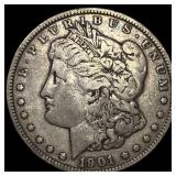 1901 Silver Morgan Dollar NEARLY UNCIRCULATED