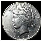 1927-S Silver Peace Dollar CHOICE AU