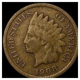 1908-S Indian Head Cent LIGHTLY CIRCULATED