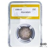1906-O Barber Quarter PGA MS65