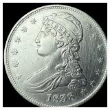 1838 Silver Capped Bust Half Dollar NEARLY UNCIRCU