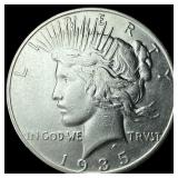 1935-S Silver Peace Dollar NEARLY UNCIRCULATED
