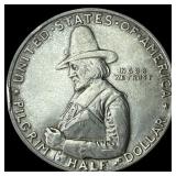 1920 Silver Pilgrim Half Dollar CHOICE BU