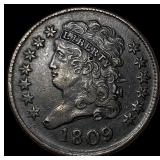 1809 BN Classic Head Half Cent CLOSELY UNCIRCULATE