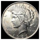 1923 Silver Peace Dollar CHOICE BU