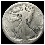 1916-D Silver Walking Liberty Half Dollar NICELY C