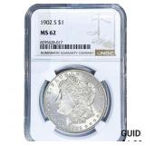 1902-S Morgan Silver Dollar NGC MS62
