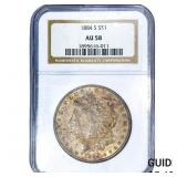 1884-S Morgan Silver Dollar NGC AU58
