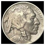 1919-D Buffalo Nickel NEARLY UNCIRCULATED