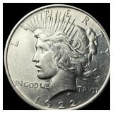 1922 Silver Peace Dollar CHOICE BU
