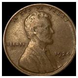 1924-D Lincoln Wheat Cent NEARLY UNCIRCULATED