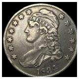 1834 Capped Bust Half Dollar CLOSELY UNCIRCULATED