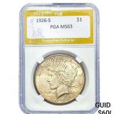 1926-S Silver Peace Dollar PGA MS63