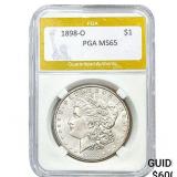 1898-O Morgan Silver Dollar PGA MS65