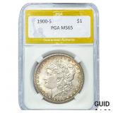 1900-S Morgan Silver Dollar PGA MS65