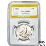 1955 Franklin Half Dollar PGA MS65 Bugs Bunny