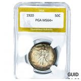 1920 Walking Liberty Half Dollar PGA MS64+