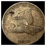 1857 Copper-Nickel Flying Eagle Cent HIGH  GRADE