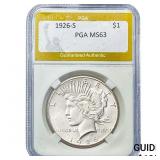 1926-S Silver Peace Dollar PGA MS63