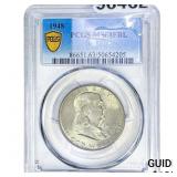 1948 Franklin Half Dollar PCGS MS63 FBL