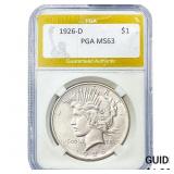1926-D Silver Peace Dollar PGA MS63