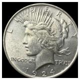 1924 Silver Peace Dollar UNCIRCULATED