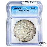 1893-CC Morgan Silver Dollar ICG EF40