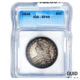 1818 Capped Bust Half Dollar ICG EF40