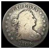 1806 Silver Draped Bust Quarter LIGHTLY CIRCULATED