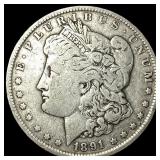 1891-O Silver Morgan Dollar NEARLY UNCIRCULATED