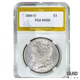 1884-O Morgan Silver Dollar PGA MS66