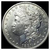 1891-O Silver Morgan Dollar ABOUT  UNCIRCULATED