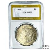 1921 Morgan Silver Dollar PGA MS65