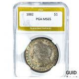 1882 Morgan Silver Dollar PGA MS65