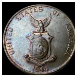 1944 Philippines Bronze One Centavo UNCIRCULATED