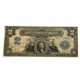 1899 $2 Mini Porthole Silver Cert.