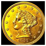 1856 $2.50 Gold Quarter Eagle