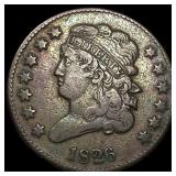1826 Classic Head Half Cent CLOSELY UNCIRCULATED