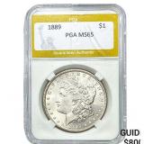 1889 Morgan Silver Dollar PGA MS65