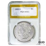 1900-S Morgan Silver Dollar PGA MS63