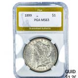 1899 Morgan Silver Dollar PGA MS63